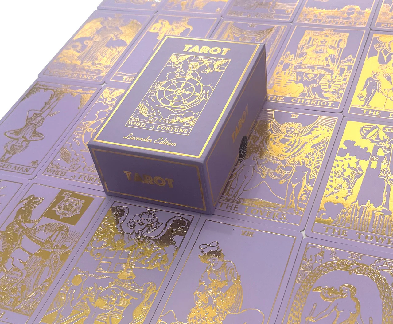 Lavender Gold Foil Tarot & Guide - Image 2