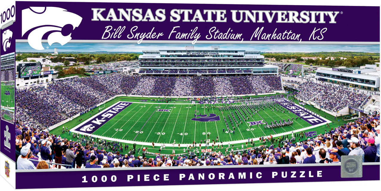 Masterpieces Puzzle Company: Kansas State Wildcats Panoramic Puzzle - 1000 Pieces
