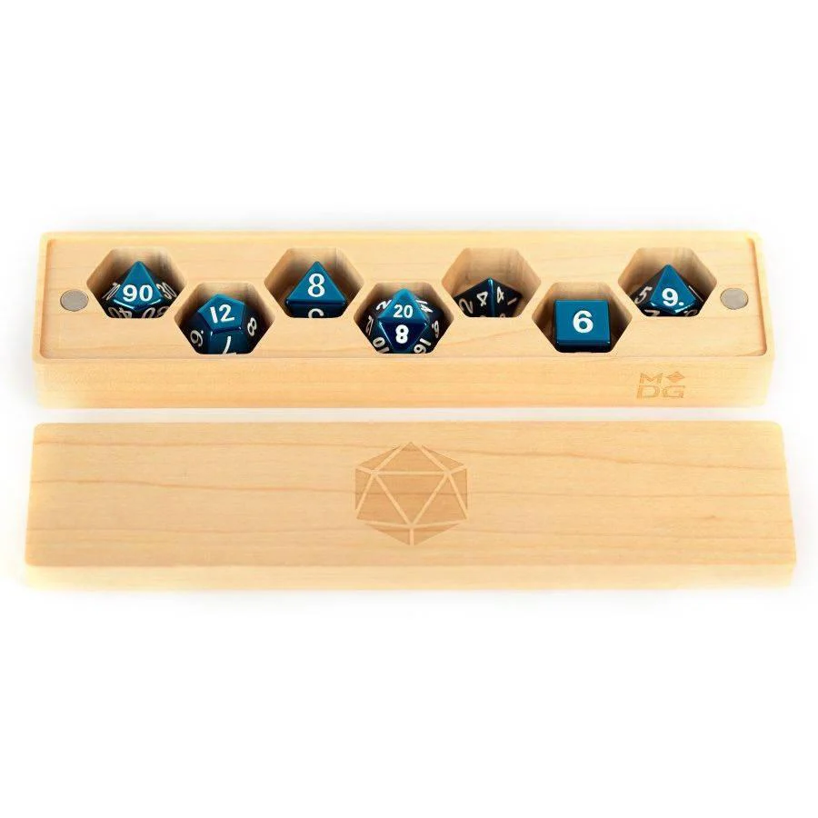 Metallic Dice Games: Wood Dice Vault - Maple