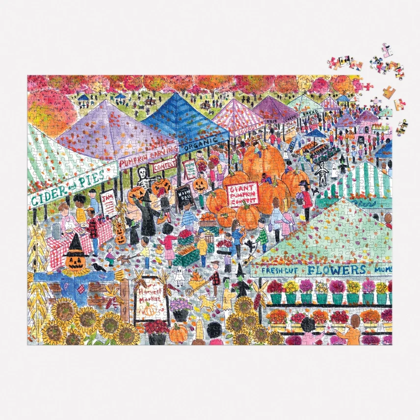 Michael Storrings Harvest Market 1000 Piece Puzzle - Image 4