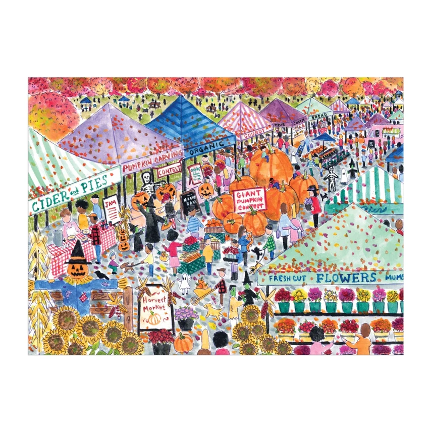Michael Storrings Harvest Market 1000 Piece Puzzle - Image 5
