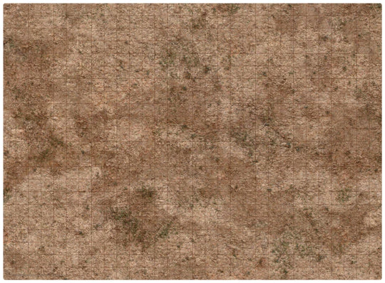 Monster Game Mat: Broken Grassland / Desert Scrubland 22in x 30in - Gridded - Image 3