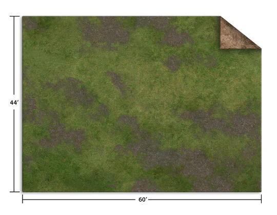 Monster Game Mat: Broken Grassland / Desert Scrubland Un-gridded Game Mat 44in x 60in - Image 2