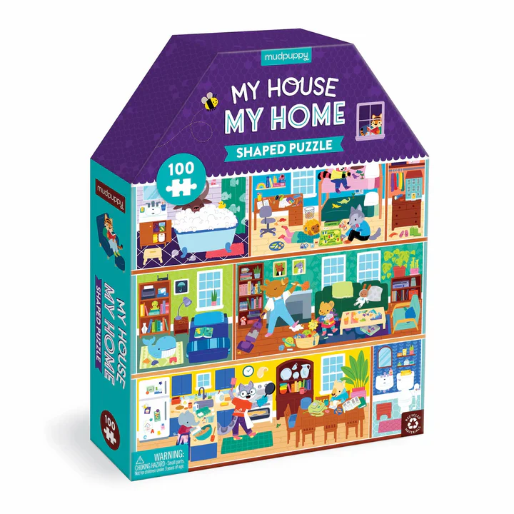 My House My Home House-Shaped Puzzle - 100 Pieces