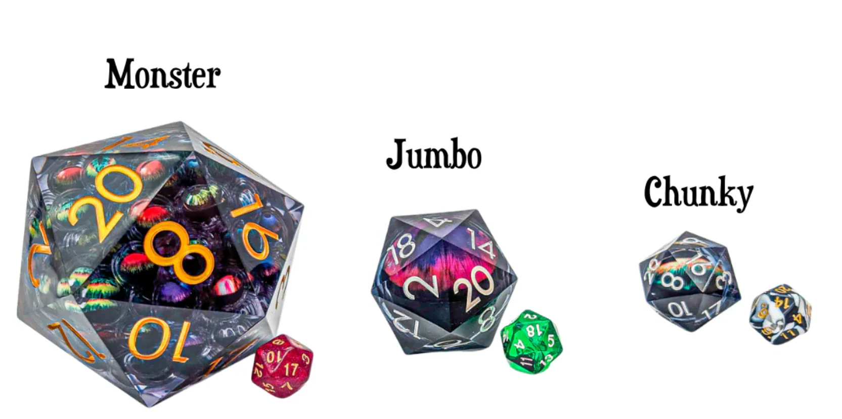 Mystery Dice Goblin: Liquid Core D20 - Jumbo