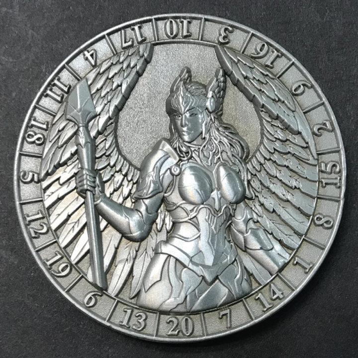 Mythic Nation: Dice Coin - d20 Valkyrie