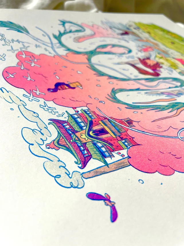 Natalie Andrewson: Print - Small 8.5 x 11 - Spirited Away - "The Bathhouse Spirits" - Image 5
