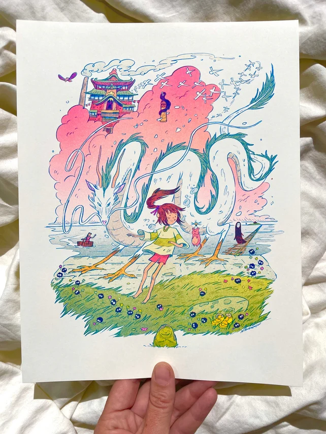 Natalie Andrewson: Print - Small 8.5 x 11 - Spirited Away - "The Bathhouse Spirits" - Image 7