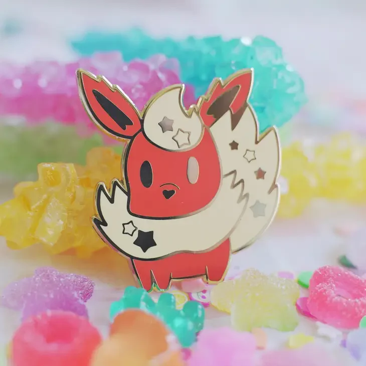 Naytendo: Pokemon Flareon Enamel Pin Anime