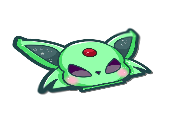Naytendo: Pokemon Shiny Espeon Eeveelution Peeker Sticker