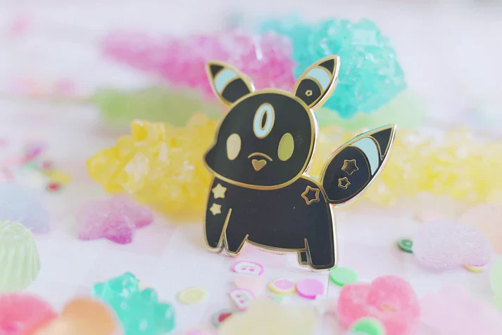 Naytendo: Pokemon Shiny Umbreon Enamel Pin Anime