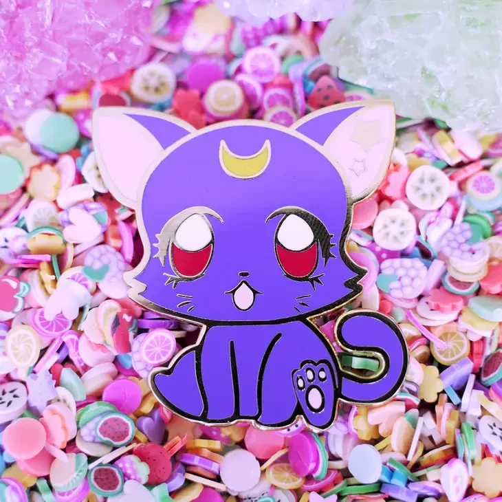 Naytendo: Sailor Moon Luna Enamel Pin Anime Sailor Moon