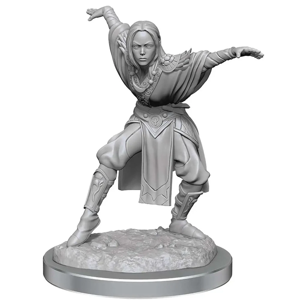 Pathfinder Battles Deep Cuts Miniatures: Half-Elf Monk Females - Unpainted - Image 3