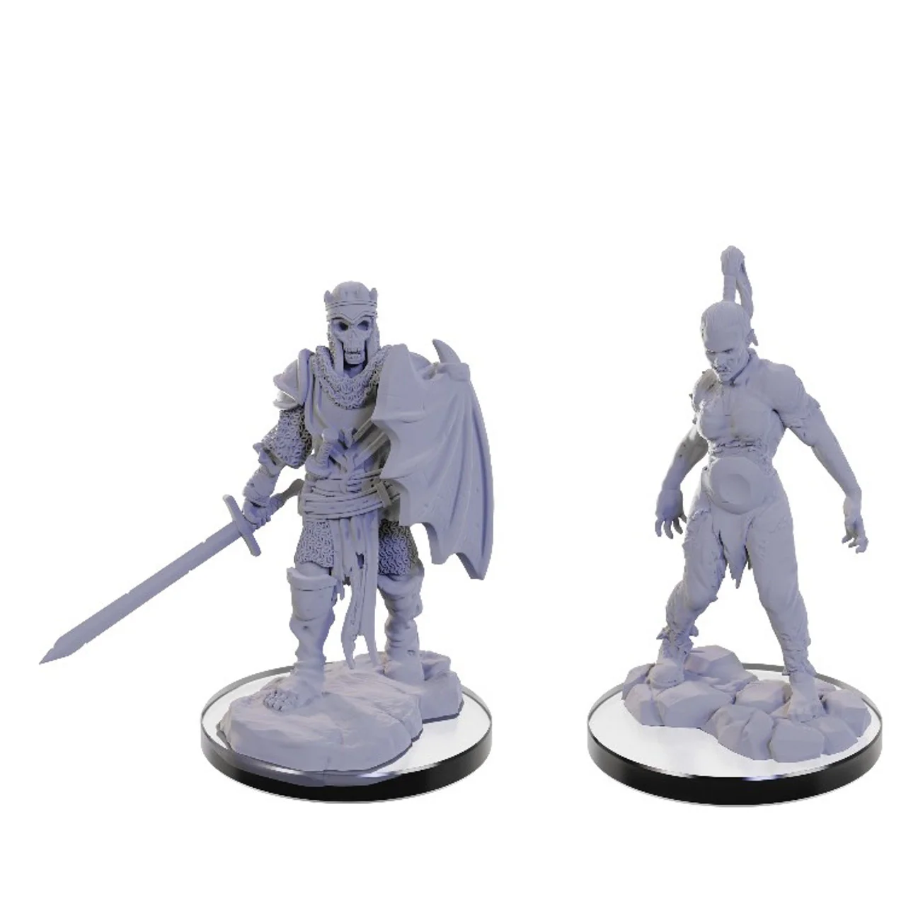Pathfinder Battles Deep Cuts Miniatures: Plague Zombie & Skeletal Champion - Unpainted
