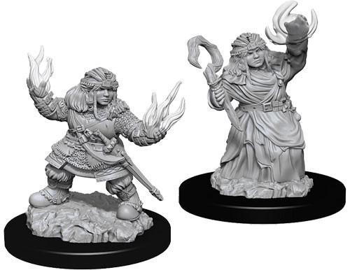 Pathfinder Battles Deep Cuts Miniatures: Dwarf Summoner Female - Unpainted