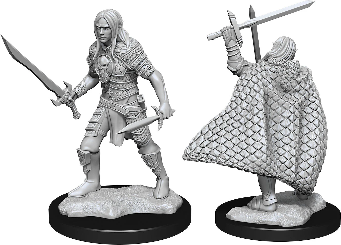 Pathfinder Battles Deep Cuts Miniatures: Elf Fighter Male - Unpainted
