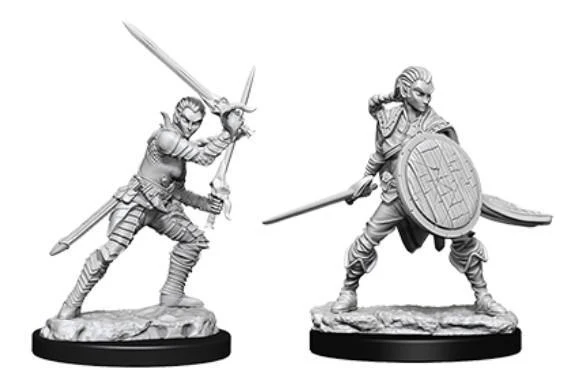 Pathfinder Battles Deep Cuts Miniatures: Elf Fighter Female 2 - Unpainted