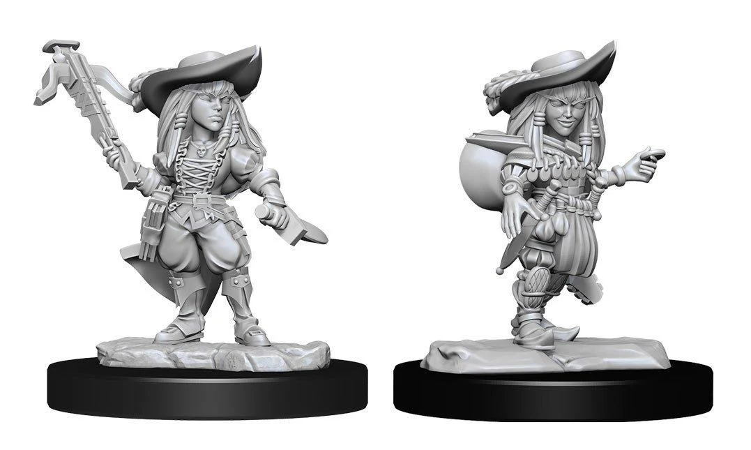 Pathfinder Battles Deep Cuts Miniatures: Gnome Bard Female - Unpainted