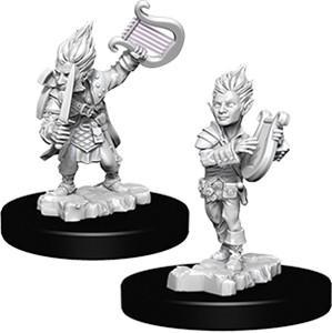 Pathfinder Battles Deep Cuts Miniatures: Gnome Male Bard - Unpainted