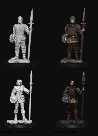 Pathfinder Battles Deep Cuts Miniatures: Guards - Unpainted