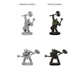 Pathfinder Battles Deep Cuts Miniatures: Half-Orc Barbarian Male - Unpainted