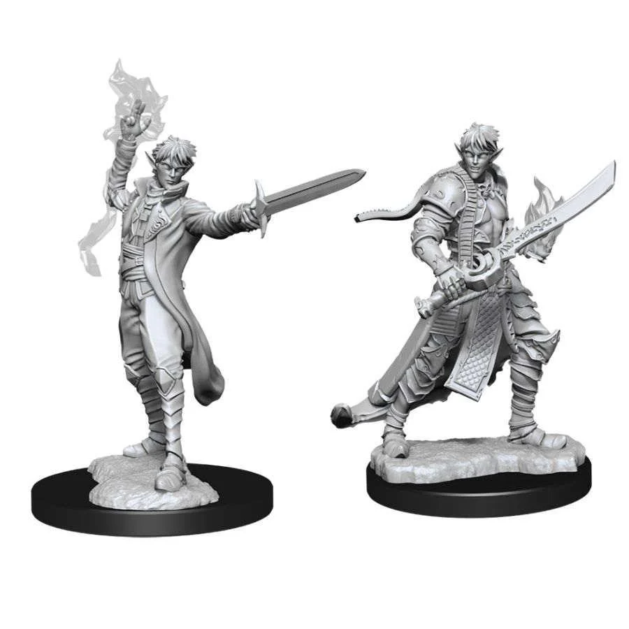 Pathfinder Battles Deep Cuts Miniatures: Elf Magus Male - Unpainted