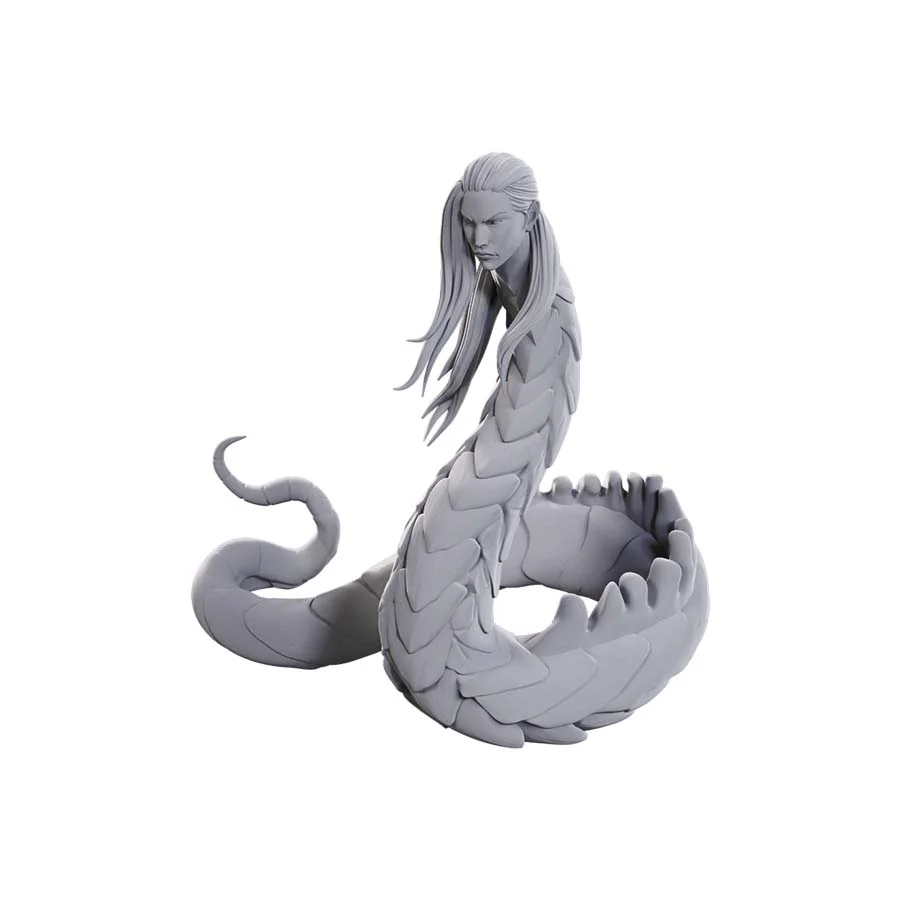 Pathfinder Deep Cuts Unpainted Miniature: Lunar Naga