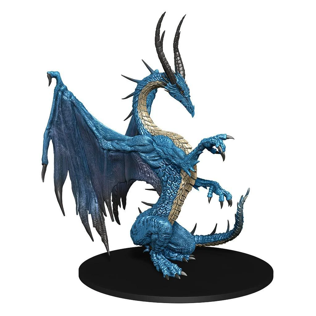 Pathfinder Battles Deep Cuts Miniatures: Blue Dragon - Unpainted - Image 2