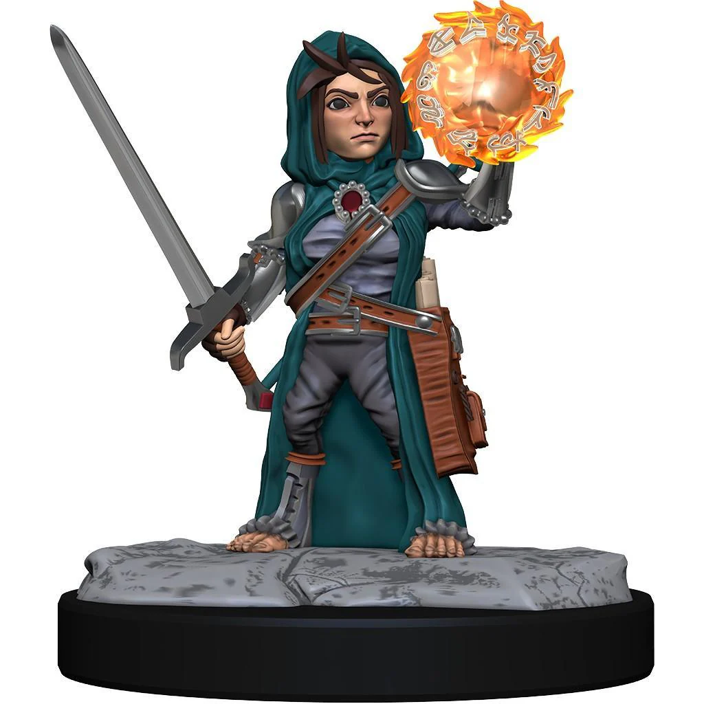 Pathfinder Battles Deep Cuts Miniatures: Halfling Cleric Female - Unpainted - Image 2