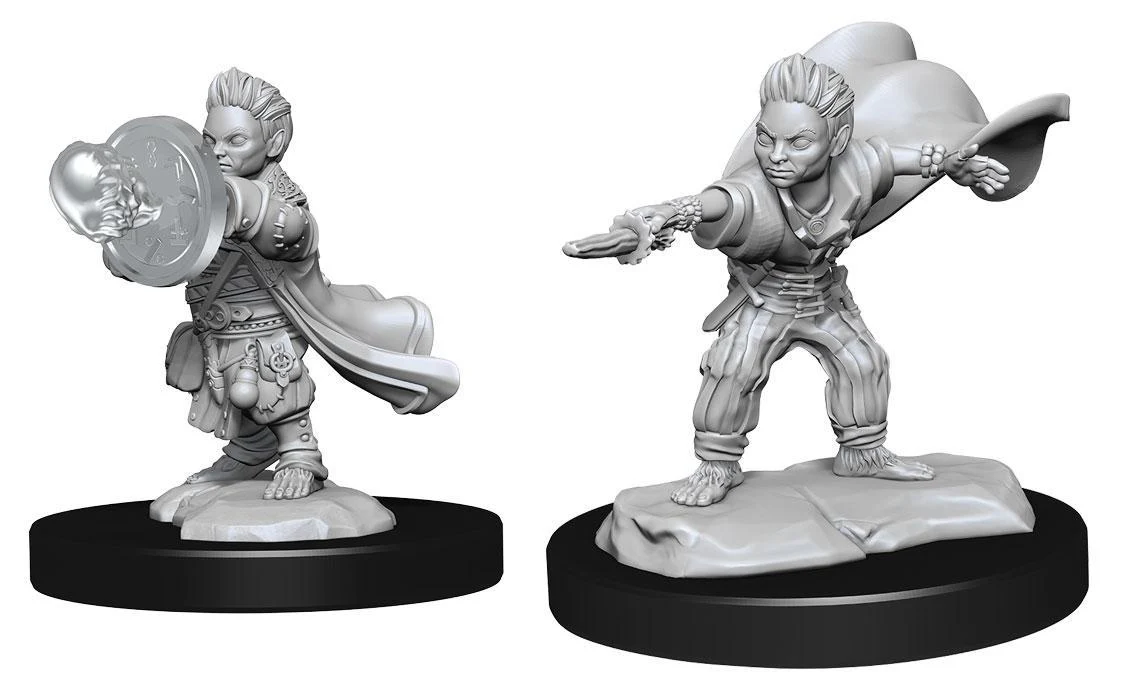 Pathfinder Battles Deep Cuts Miniatures: Halfling Wizard Male - Unpainted