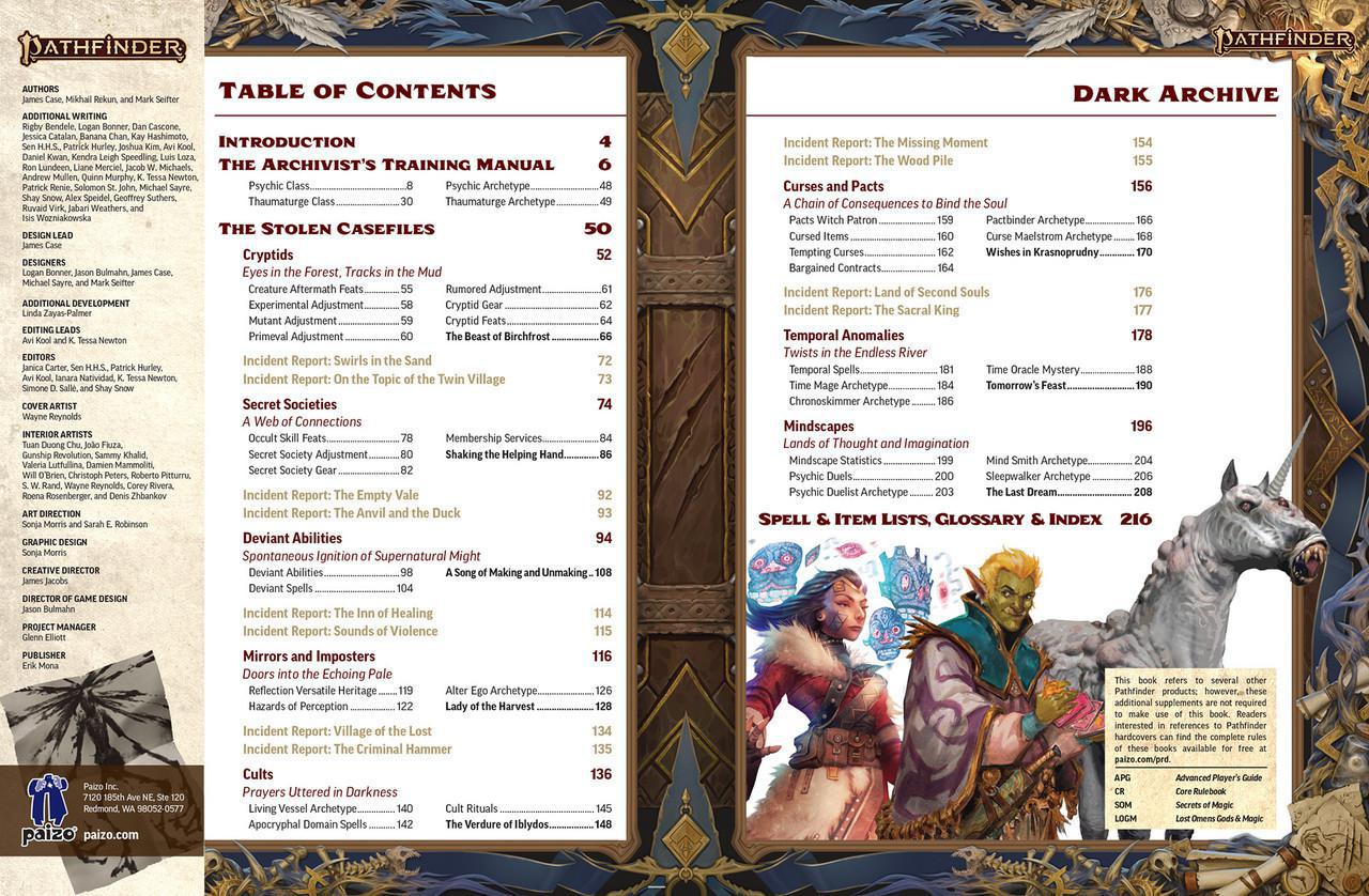 Pathfinder Second Edition RPG: Dark Archive Remastered (Sketch Cover) - Image 2