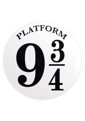 Platform 9 & 3/4 Round Wall Hang