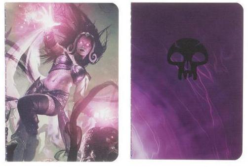 Pocket Journal - Magic the Gathering Liliana + Black Mana Symbol