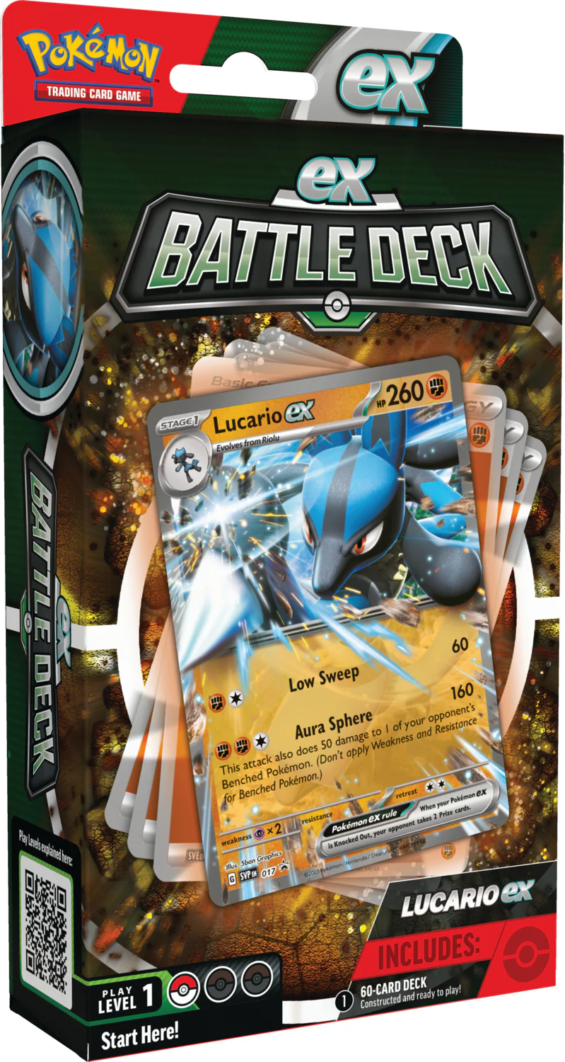 Pokemon TCG: Ampharos Ex and Lucario Ex Battle Decks