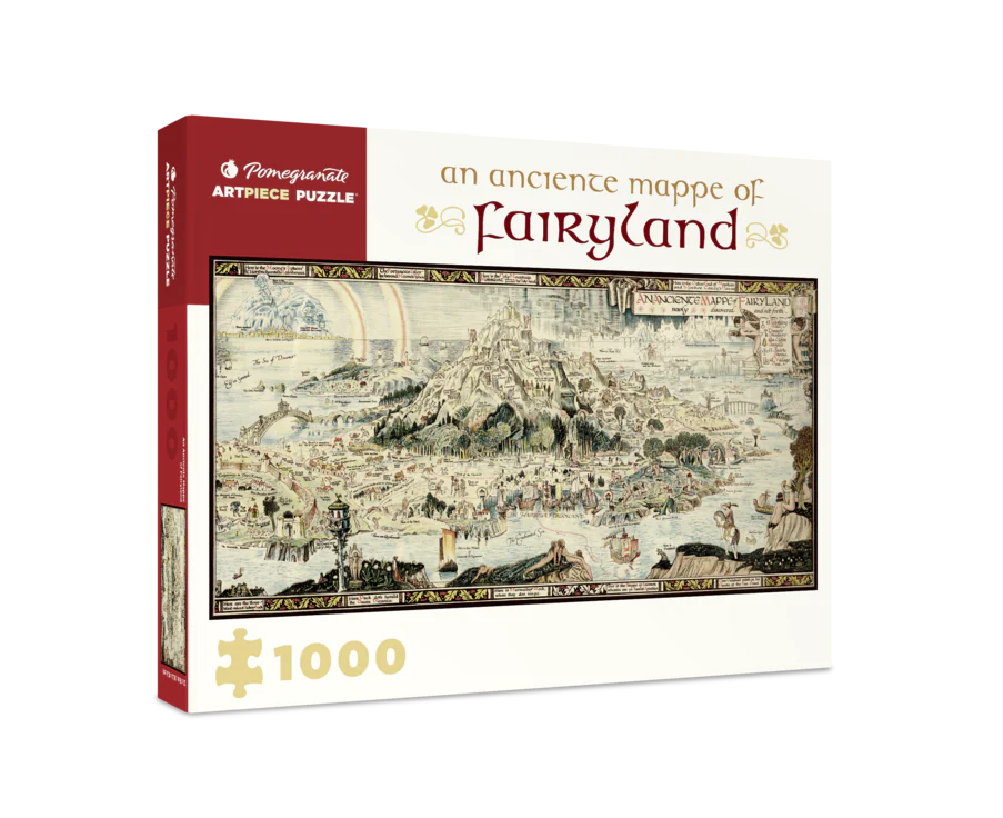 Pomegranate ArtPiece Puzzle: Bernard Sleigh: An Anciente Mappe of Fairyland - 1000 Piece Puzzle