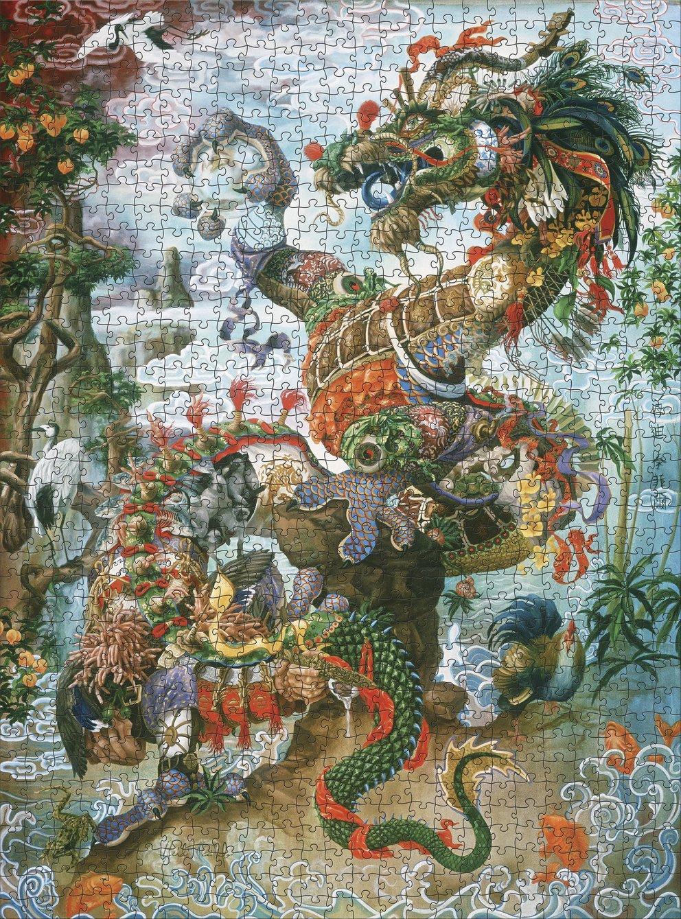 Pomegranate ArtPiece Puzzle: Heidi Taillefer: Dragon of the Yangtze - 1000 Piece Puzzle - Image 2