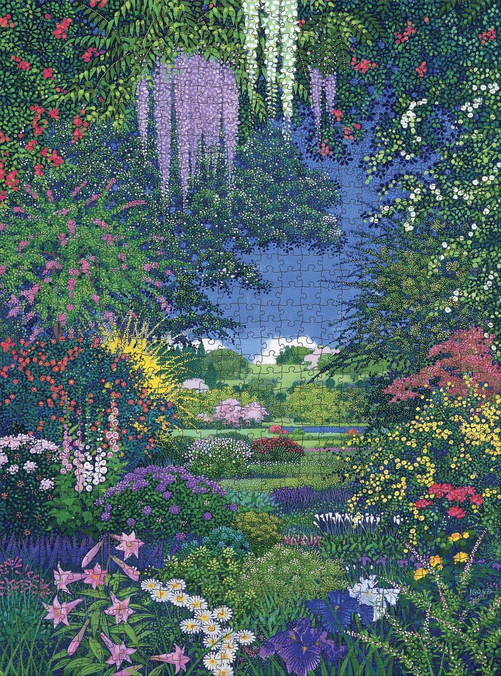 Pomegranate ArtPiece Puzzle: Hiroo Isono: Full Bloom - 1000 Piece Puzzle - Image 2