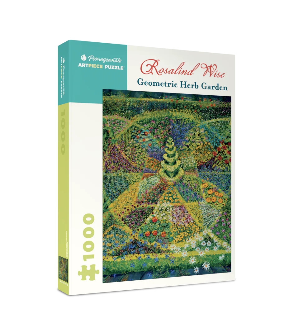 Pomegranate ArtPiece Puzzle: Rosalind Wise: Geometric Herb Garden - 1000 Piece Puzzle