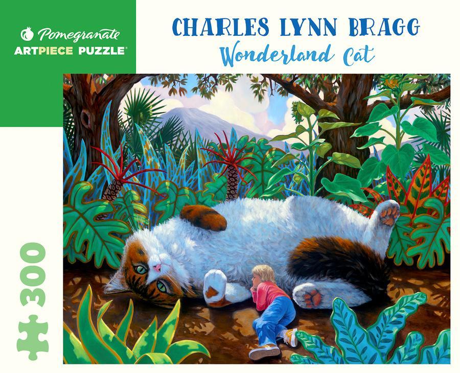 Pomegranate ArtPiece Puzzle: Wonderland Cat - 300 Piece Puzzle