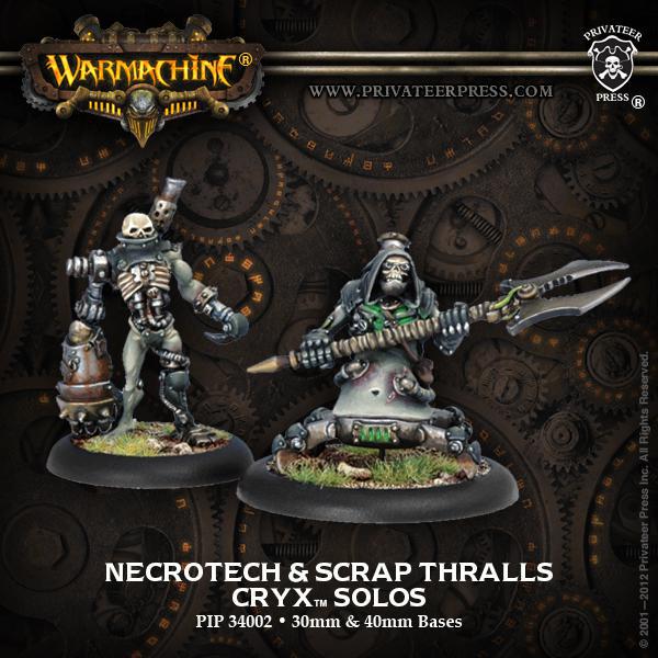 Privateer Press: Warmachine - Cryx Necro-Tech with Scrap Thrall Blister