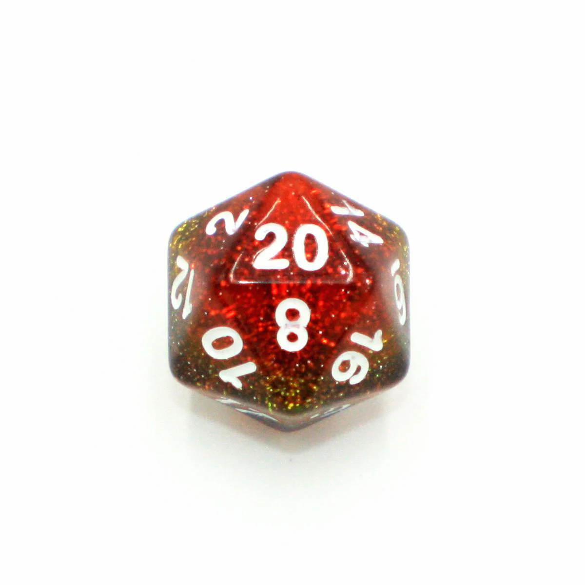 "Rainbow Birthday Cake" - Rainbow Glitter Layer - Polyhedral Dice (7) - Level One Dice - Image 4