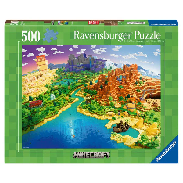 Ravensburger Puzzle: World of Minecraft - 500 Piece Puzzle