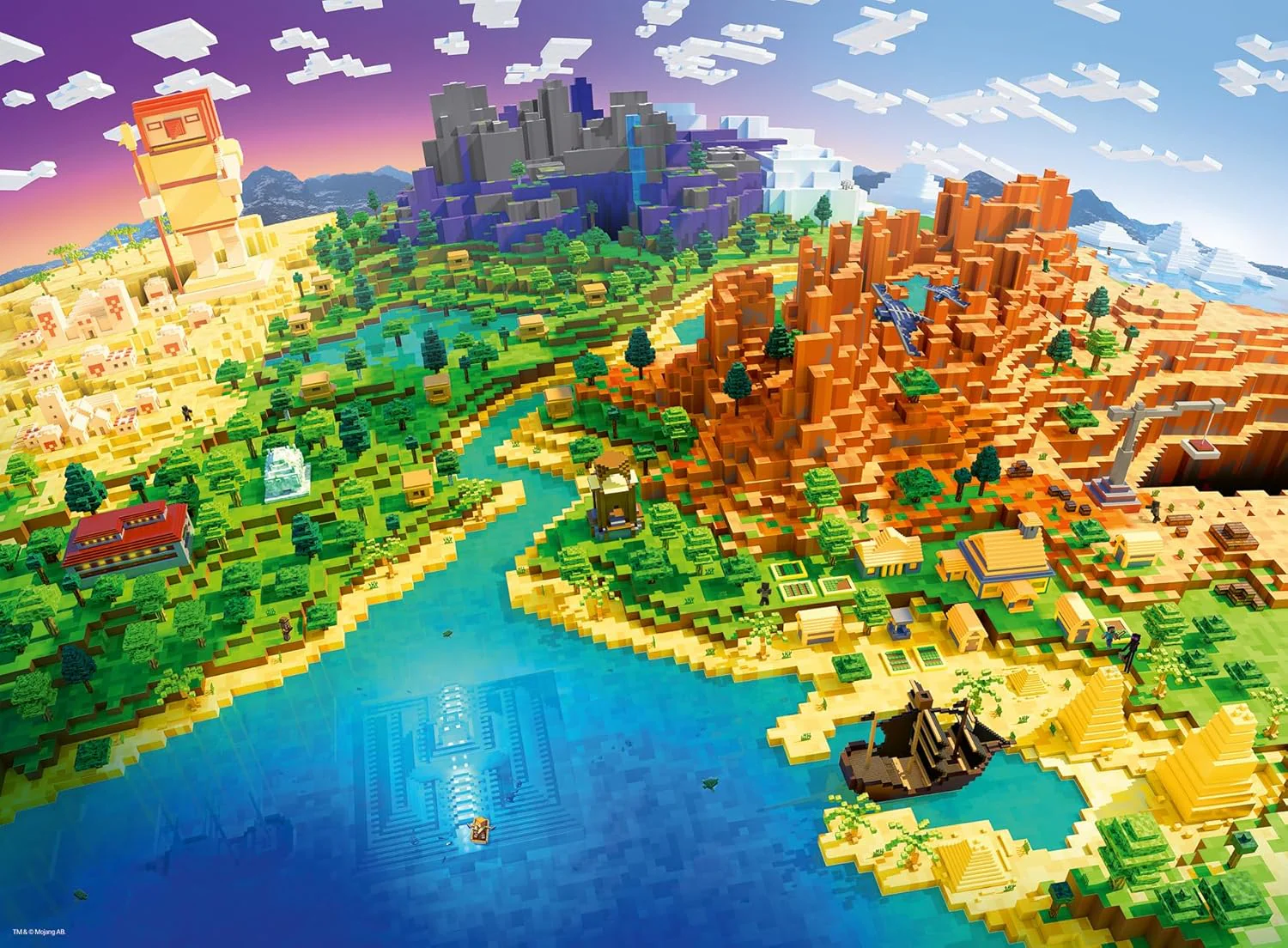 Ravensburger Puzzle: World of Minecraft - 500 Piece Puzzle - Image 2