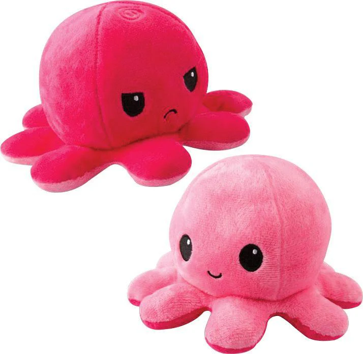 Reversible Octopus Plushie: Double Pink