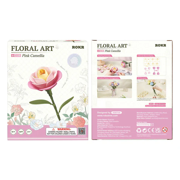 Rokr: Floral Art Series - Single Flower - Pink Camellia - Image 3