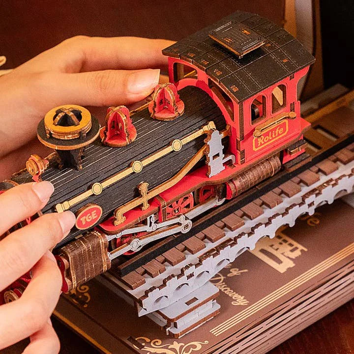 Rolife: Diy Booknook Puzzles - Diy Wooden Century Train - Image 4