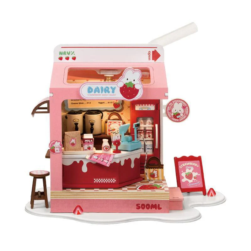Rolife: DIY Miniature House - Strawberry Milk Box - Image 2