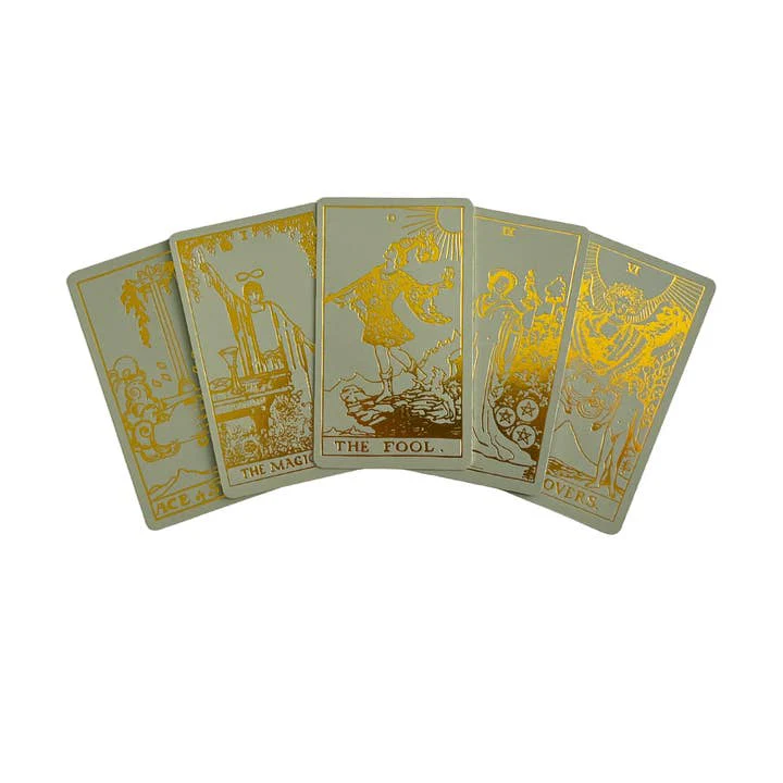 Sage Edition Tarot Deck - Classic Tarot Design and Gold Foil - Image 4