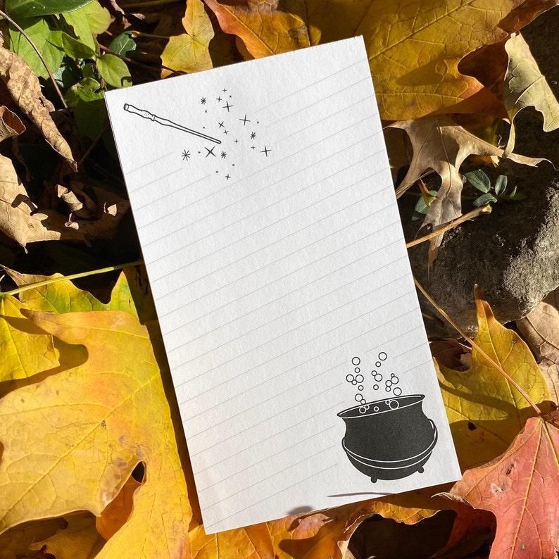 Skylab Letterpress: Cauldron & Wand - Letterpressed Notepad - Image 2