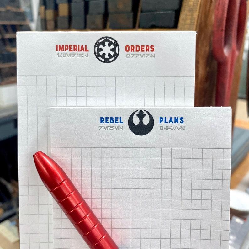Skylab Letterpress: Imperial Orders - Letterpressed Notepad - Image 2